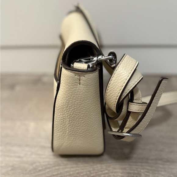 Tory Burch Thea Web Flap Crossbody - New Ivory - Picture 4 of 11